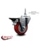 Service Caster 35 Inch Red Polyurethane 12 MM Threaded Stem Caster with Brake SCC-TS20S3514-PPUB-RED-PLB-M1215 - alternate 4